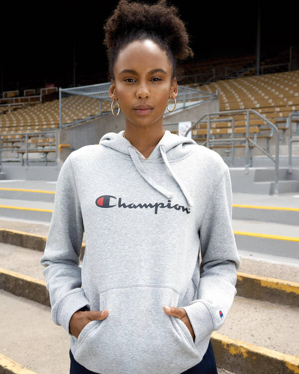 Champion Logo Hoodie for Womens