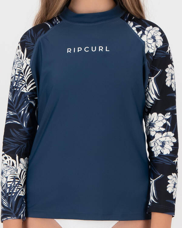 Rip Curl Girls' Hacienda Long Sleeve Rash Vest for Womens