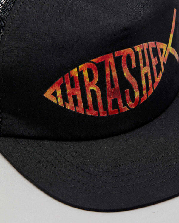Thrasher Fish Mesh Snapback Cap for Mens
