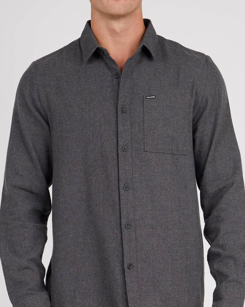 Volcom Caden Solid Long Sleeve Shirt for Mens