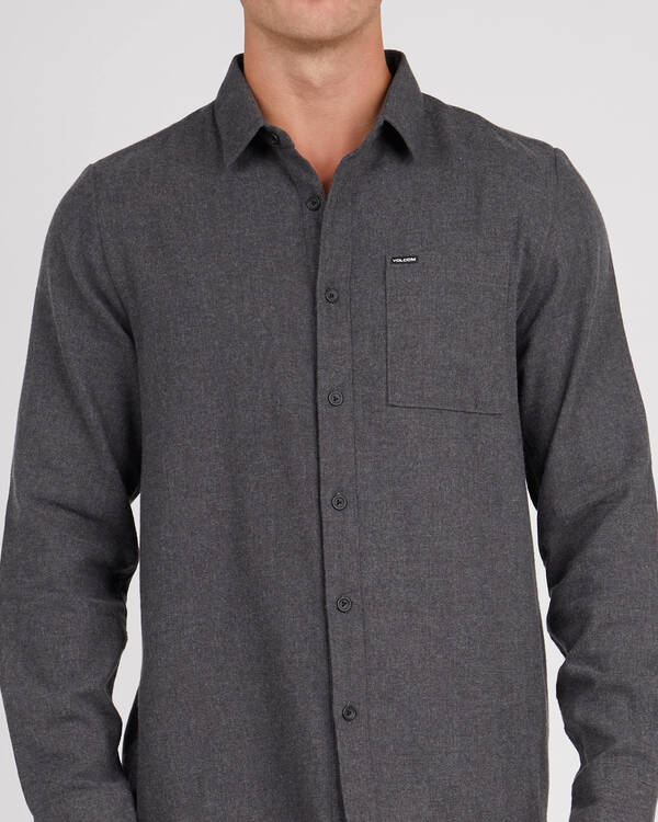 Volcom Caden Solid Long Sleeve Shirt for Mens