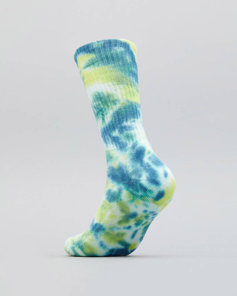RVCA Tie Dye Crew Socks for Mens