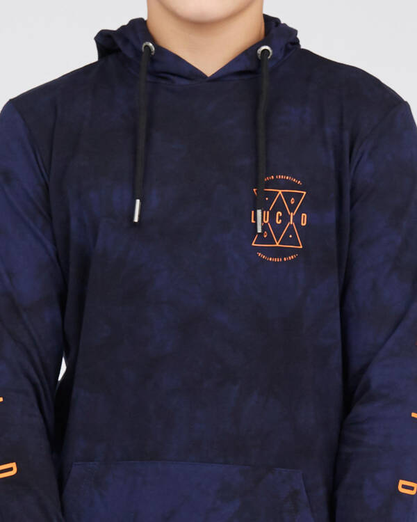 Lucid Boys Chaos Hooded Long Sleeve T-Shirt for Mens