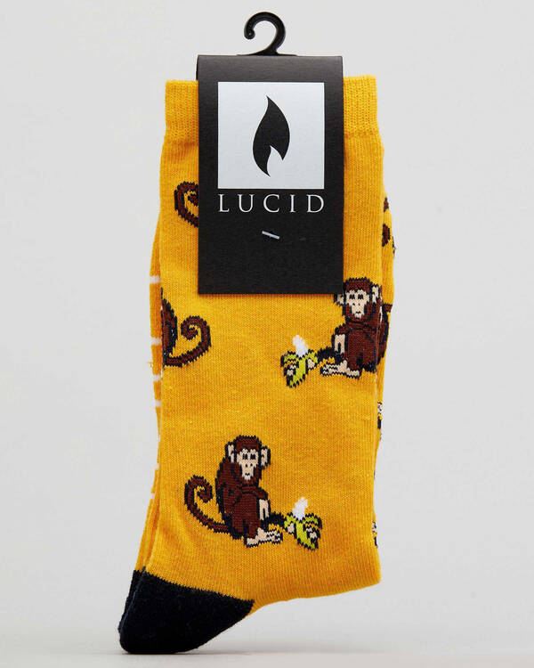 Lucid Monkey Business Crew Socks for Mens